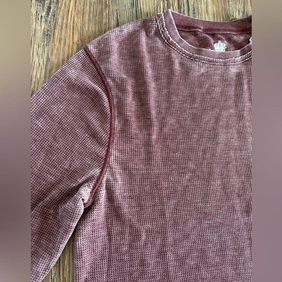 Helix L/S Waffle Knit Thermal Shirt Mens Medium - Picture 7 of 8